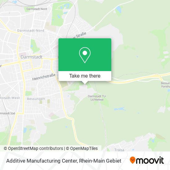 Additive Manufacturing Center map