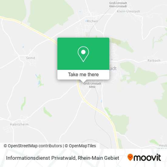 Informationsdienst Privatwald map