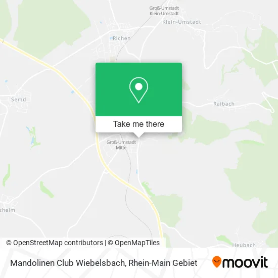 Карта Mandolinen Club Wiebelsbach