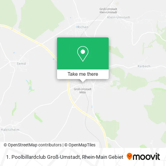Карта 1. Poolbillardclub Groß-Umstadt