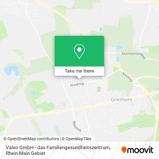Карта Valeo GmbH - das Familiengesundheitszentrum