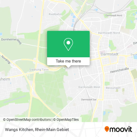 Карта Wangs Kitchen