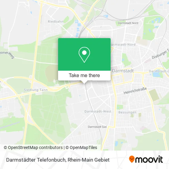 Карта Darmstädter Telefonbuch
