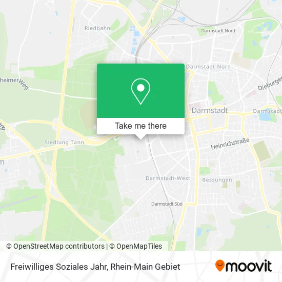 Карта Freiwilliges Soziales Jahr