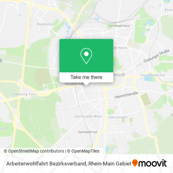 Карта Arbeiterwohlfahrt Bezirksverband