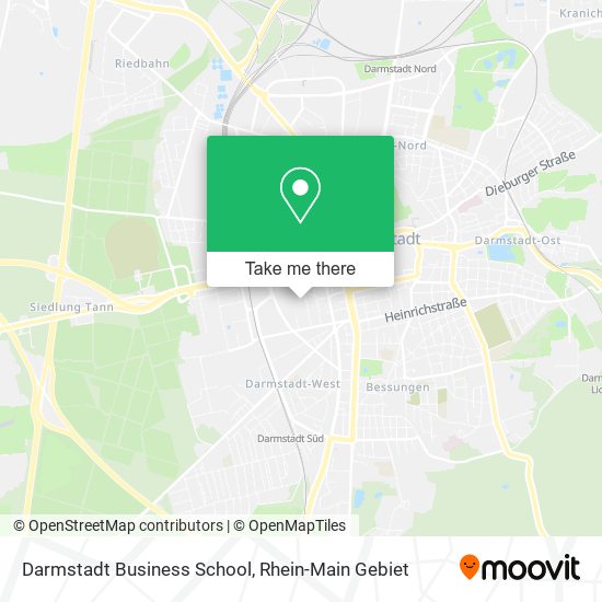 Darmstadt Business School map