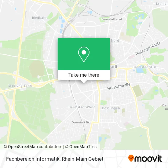 Карта Fachbereich Informatik