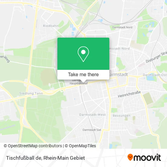 Карта Tischfußball de