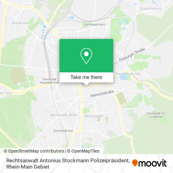 Rechtsanwalt Antonius Stockmann Polizeipräsident map