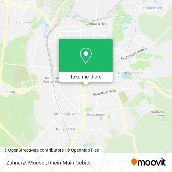 Карта Zahnarzt Moeser