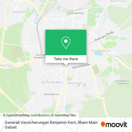 Карта Generali Versicherungen Benjamin Kern