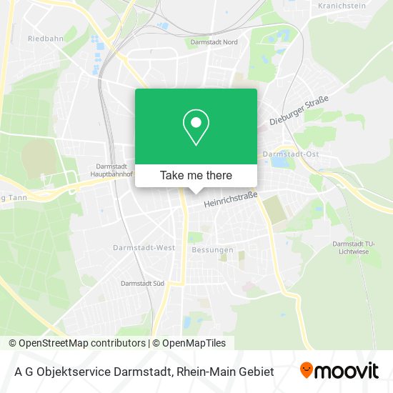 Карта A G Objektservice Darmstadt