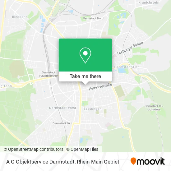 Карта A G Objektservice Darmstadt
