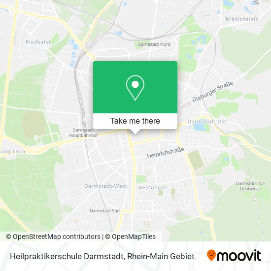 Heilpraktikerschule Darmstadt map