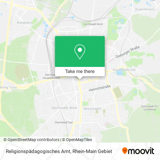 Карта Religionspädagogisches Amt