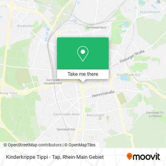 Карта Kinderkrippe Tippi - Tap