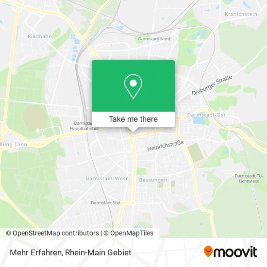 Карта Mehr Erfahren