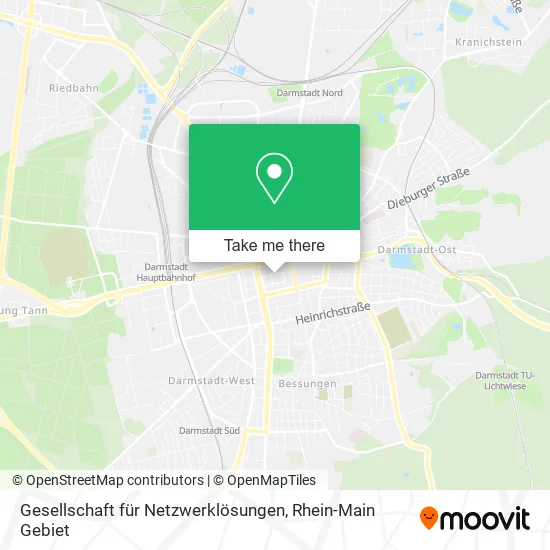 Карта Gesellschaft für Netzwerklösungen