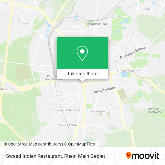 Карта Swaad Indien Restaurant