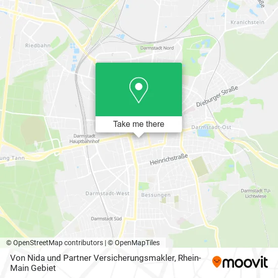 Карта Von Nida und Partner Versicherungsmakler