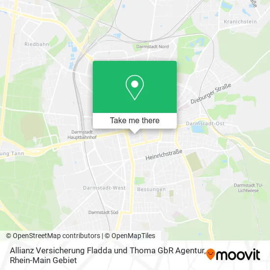 Карта Allianz Versicherung Fladda und Thoma GbR Agentur