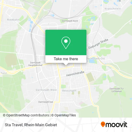 Карта Sta Travel