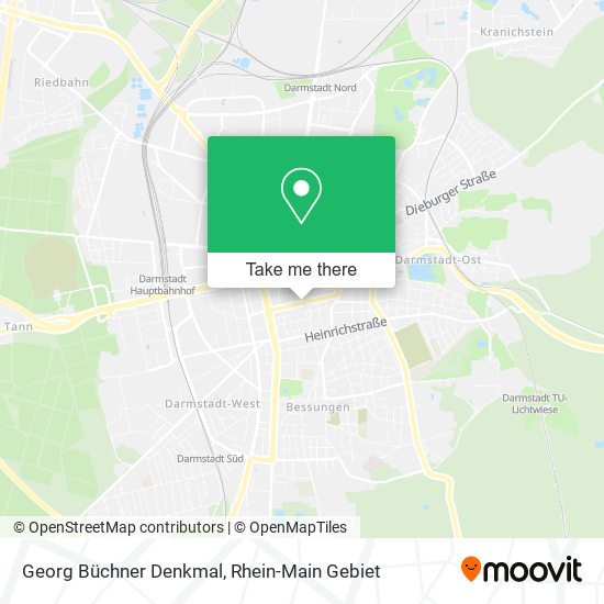 Georg Büchner Denkmal map