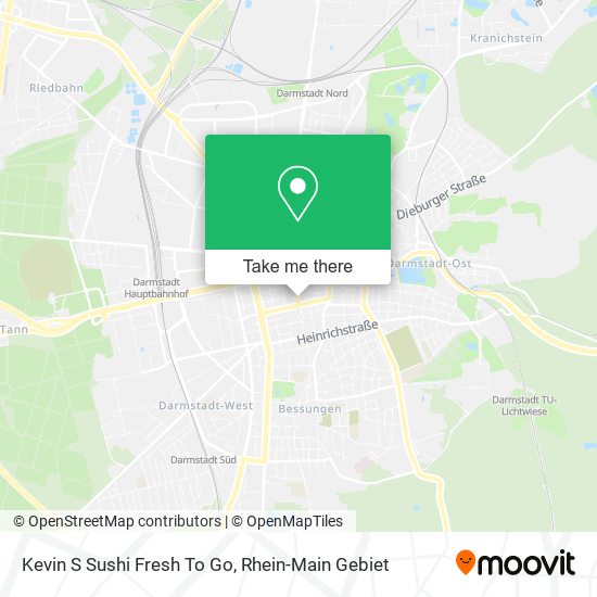 Kevin S Sushi Fresh To Go map