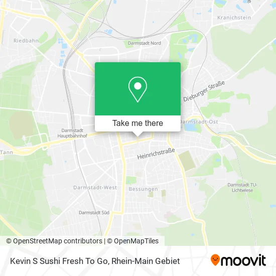 Карта Kevin S Sushi Fresh To Go