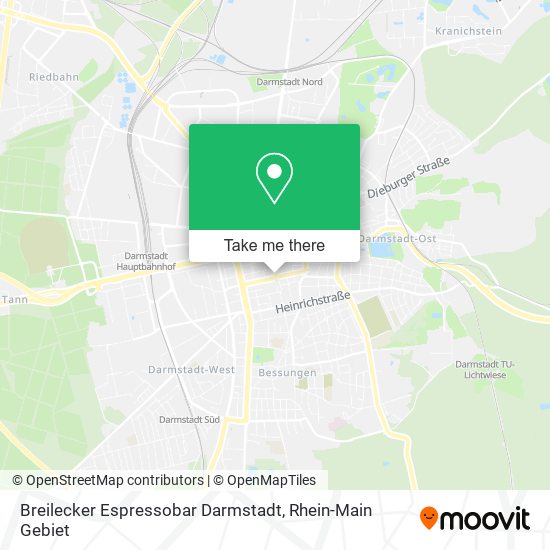 Карта Breilecker Espressobar Darmstadt