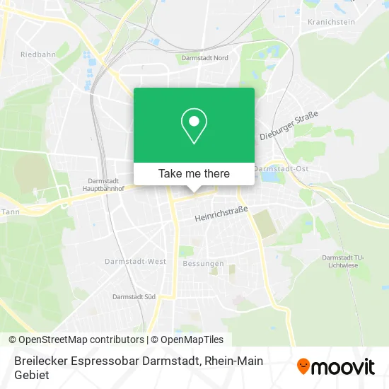 Карта Breilecker Espressobar Darmstadt
