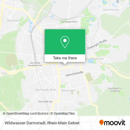 Карта Wildwasser Darmstadt