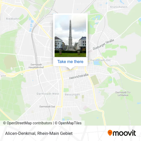 Карта Alicen-Denkmal