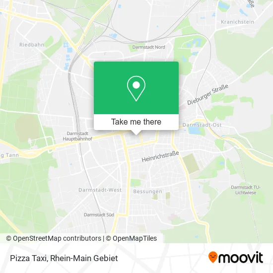 Карта Pizza Taxi