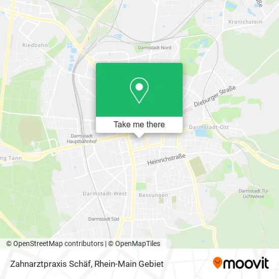 Карта Zahnarztpraxis Schäf