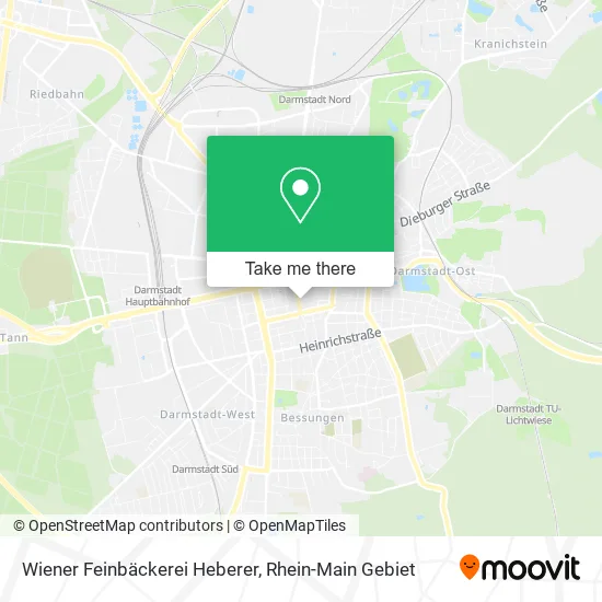 Карта Wiener Feinbäckerei Heberer