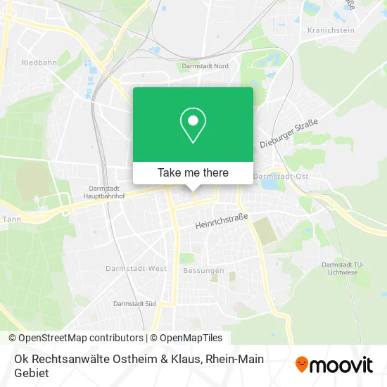 Карта Ok Rechtsanwälte Ostheim & Klaus