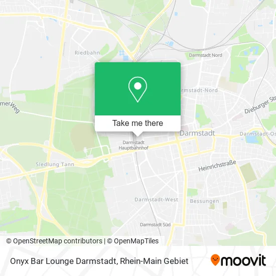 Карта Onyx Bar Lounge Darmstadt