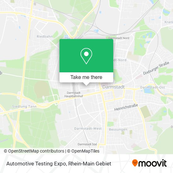 Automotive Testing Expo map