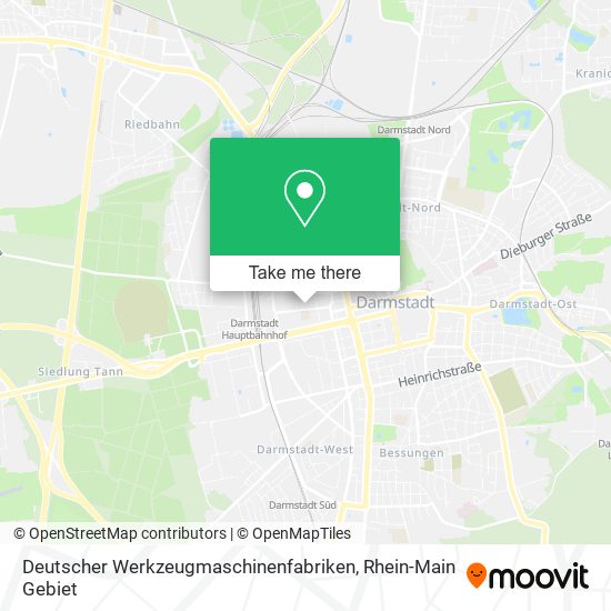 Deutscher Werkzeugmaschinenfabriken map