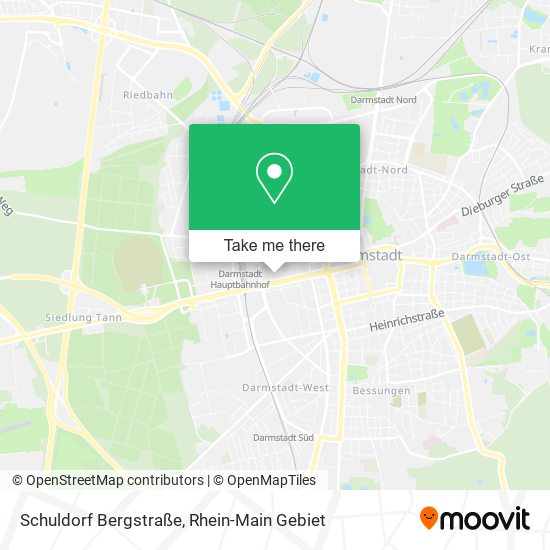 Schuldorf Bergstraße map