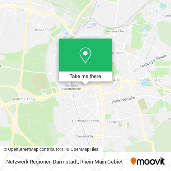 Карта Netzwerk Regionen Darmstadt