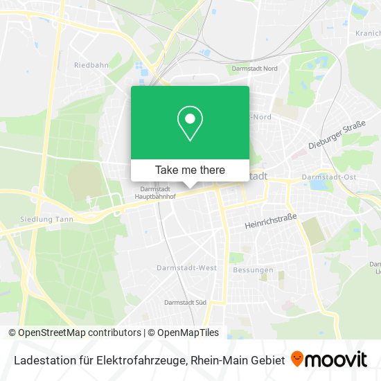 Ladestation für Elektrofahrzeuge map