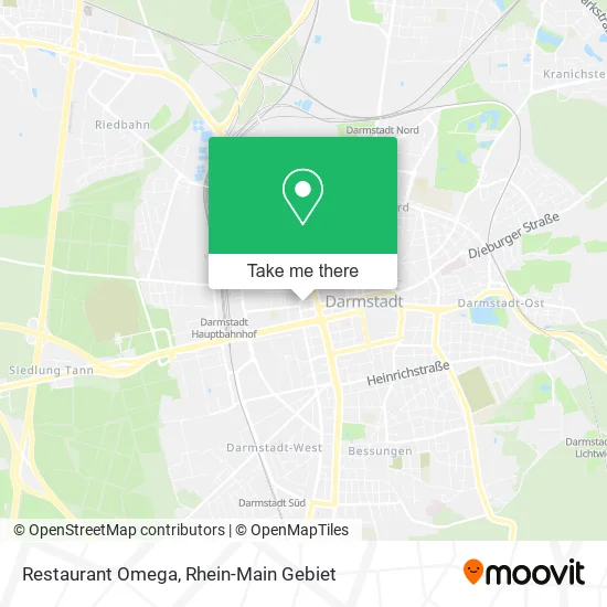 Карта Restaurant Omega