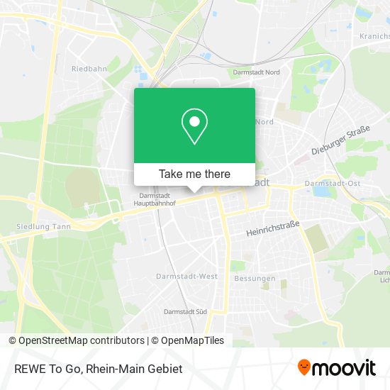 REWE To Go map