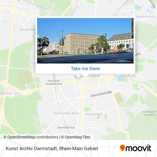 Kunst Archiv Darmstadt map