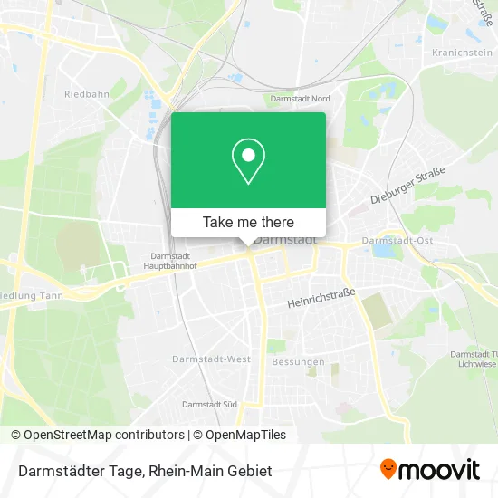 Карта Darmstädter Tage