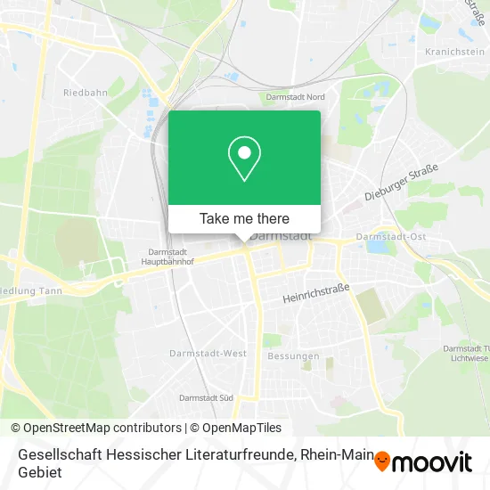 Карта Gesellschaft Hessischer Literaturfreunde