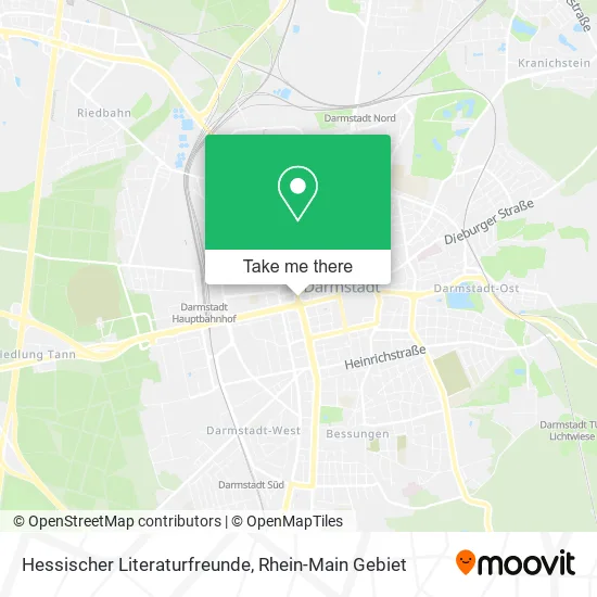 Карта Hessischer Literaturfreunde