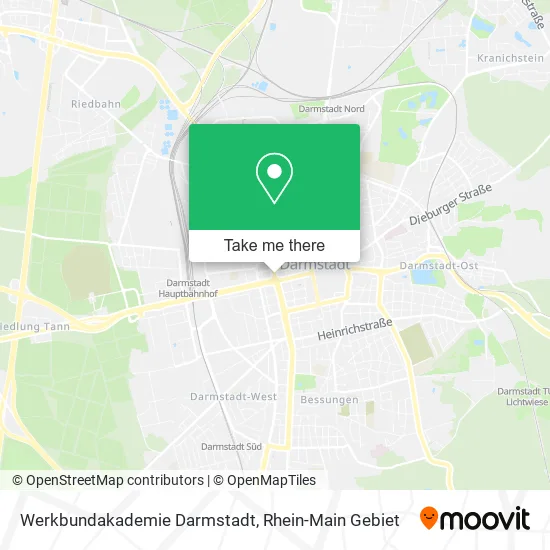 Карта Werkbundakademie Darmstadt